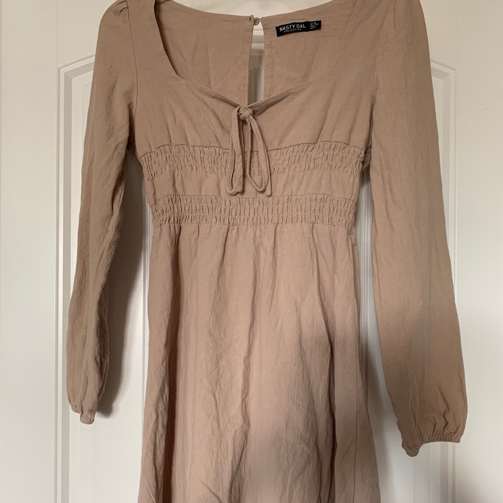 Nasty gal boho peasant spring mini dress